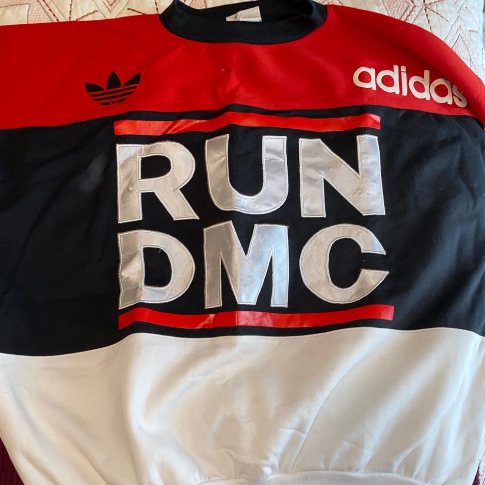 vintage 1986 RUN DMC adidas sweatshirt